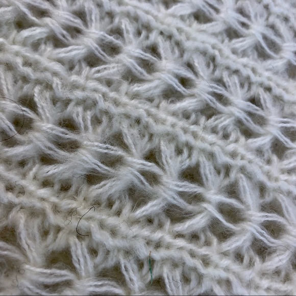 Soft Cream Infinity Scarf Knitted - Picture 2 of 7